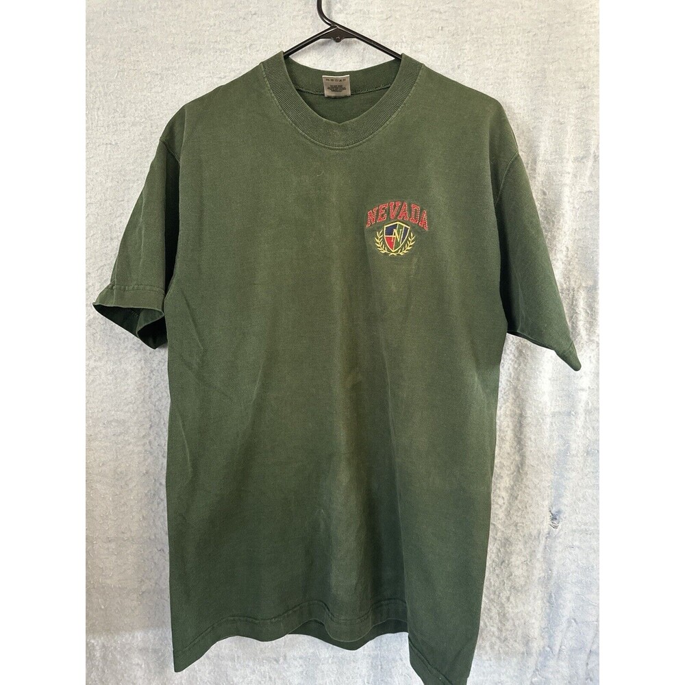 Vintage Fruit of the loom USA Made Cotton 70s Tee L Rare T-shirt Nevada Vegas